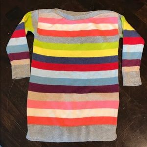 Gap toddler girl holiday stripe sweater dress 2T